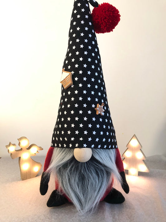 Gnome de Noël -Etoiles de Noël