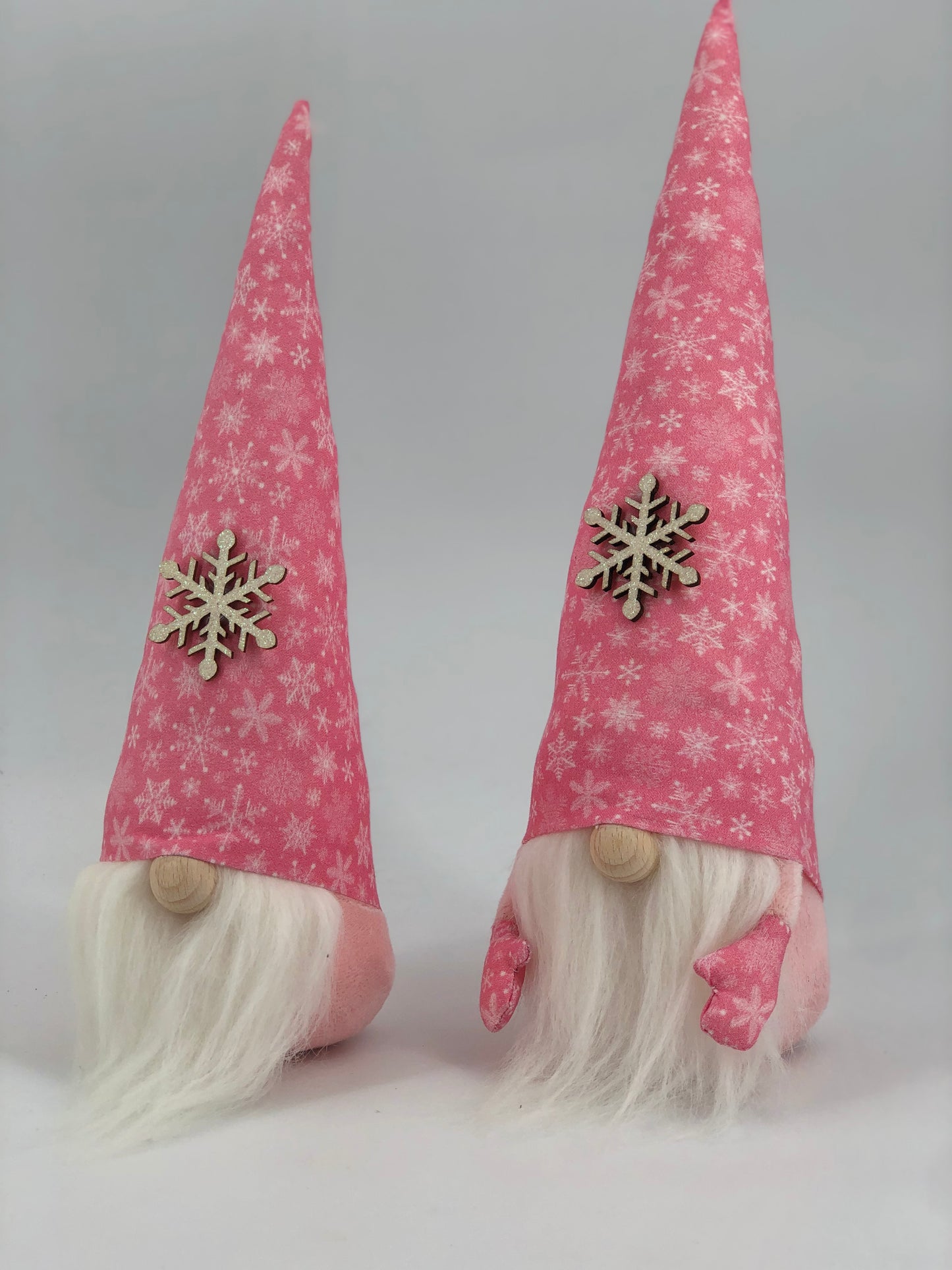 Gnome de Noël - Gnome rose givré - Décoration et cadeaux