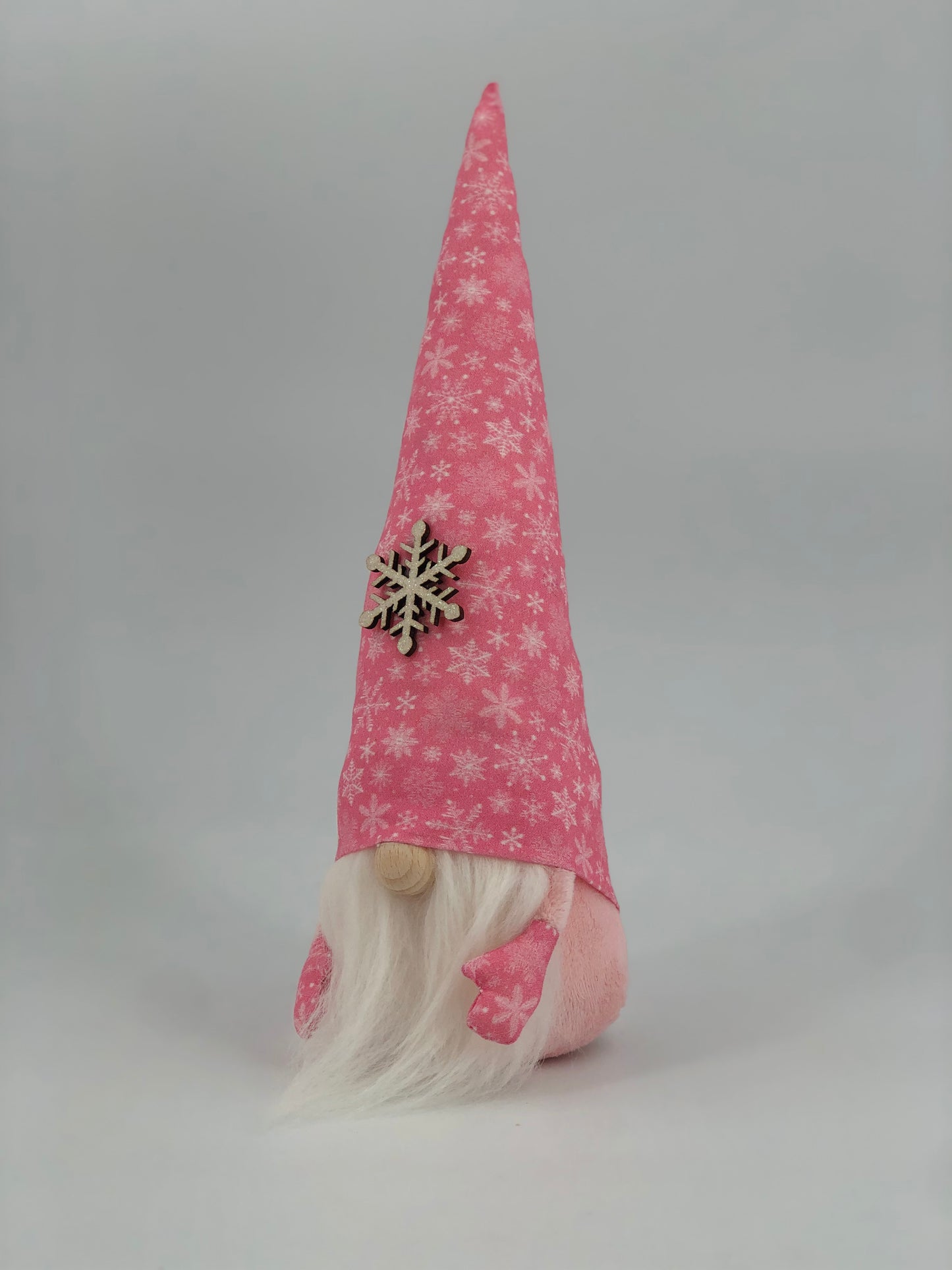 Gnome de Noël - Gnome rose givré - Décoration et cadeaux